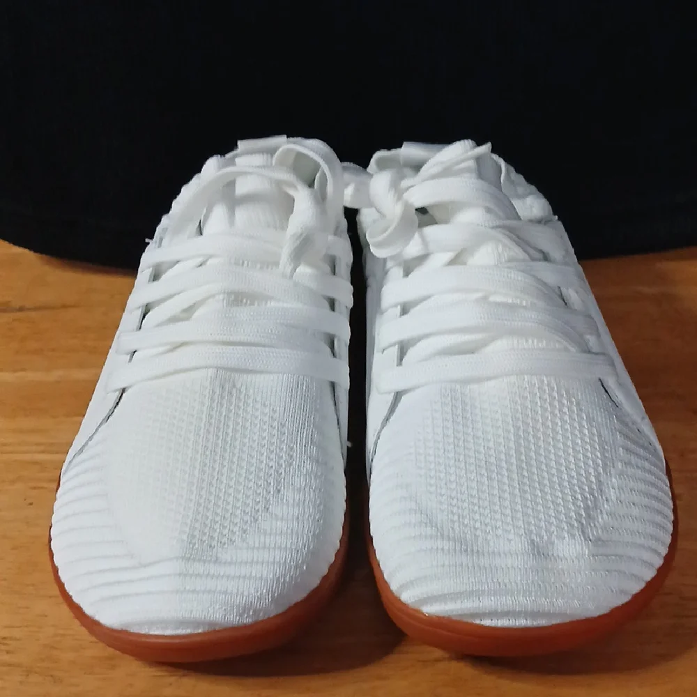 Relaxfeet White Sneakers with Gum Soles.